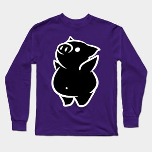 Black Piggy Long Sleeve T-Shirt